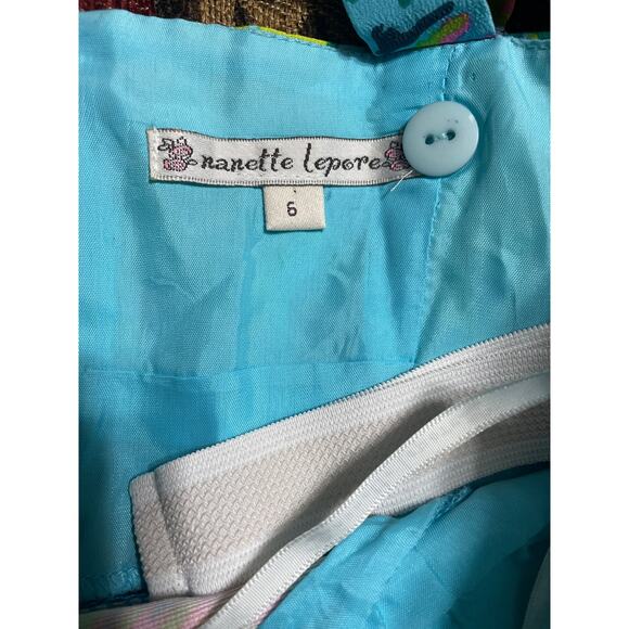 Nanette Lepore Silk Peacock Halter Size 6 - Picture 2 of 5